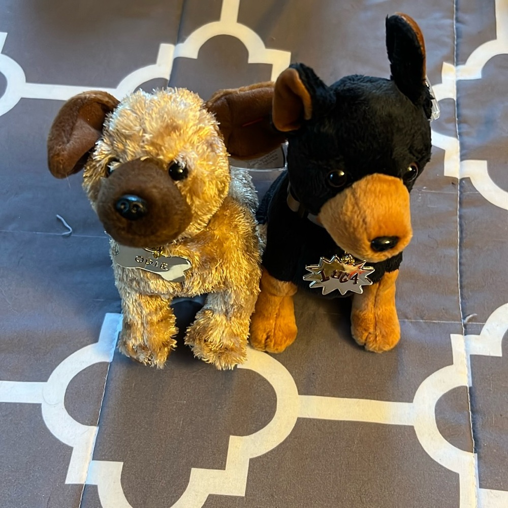 Garfield Beanie Babies Luca and Odie